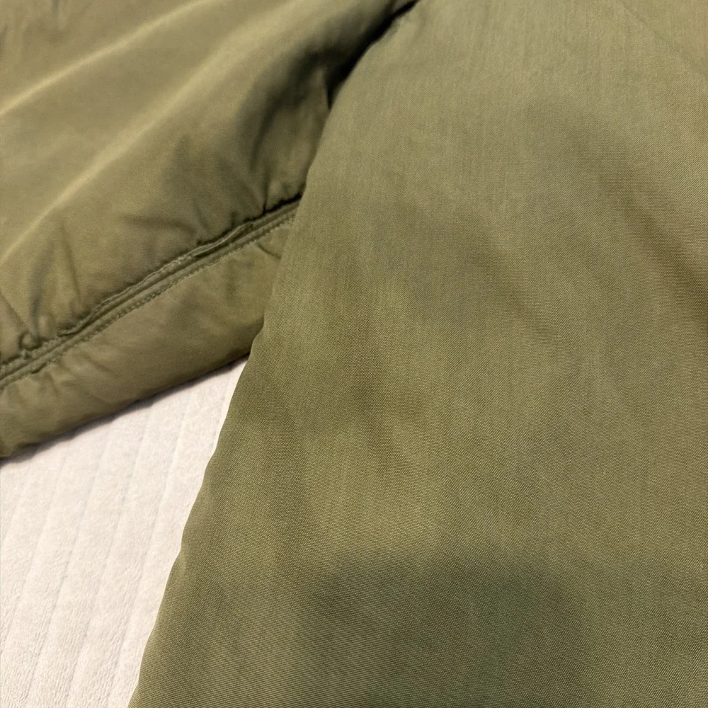 Vintage 1964 USAF Liner Jacket Men's Medium Green Wool Pile Coat Military 60s